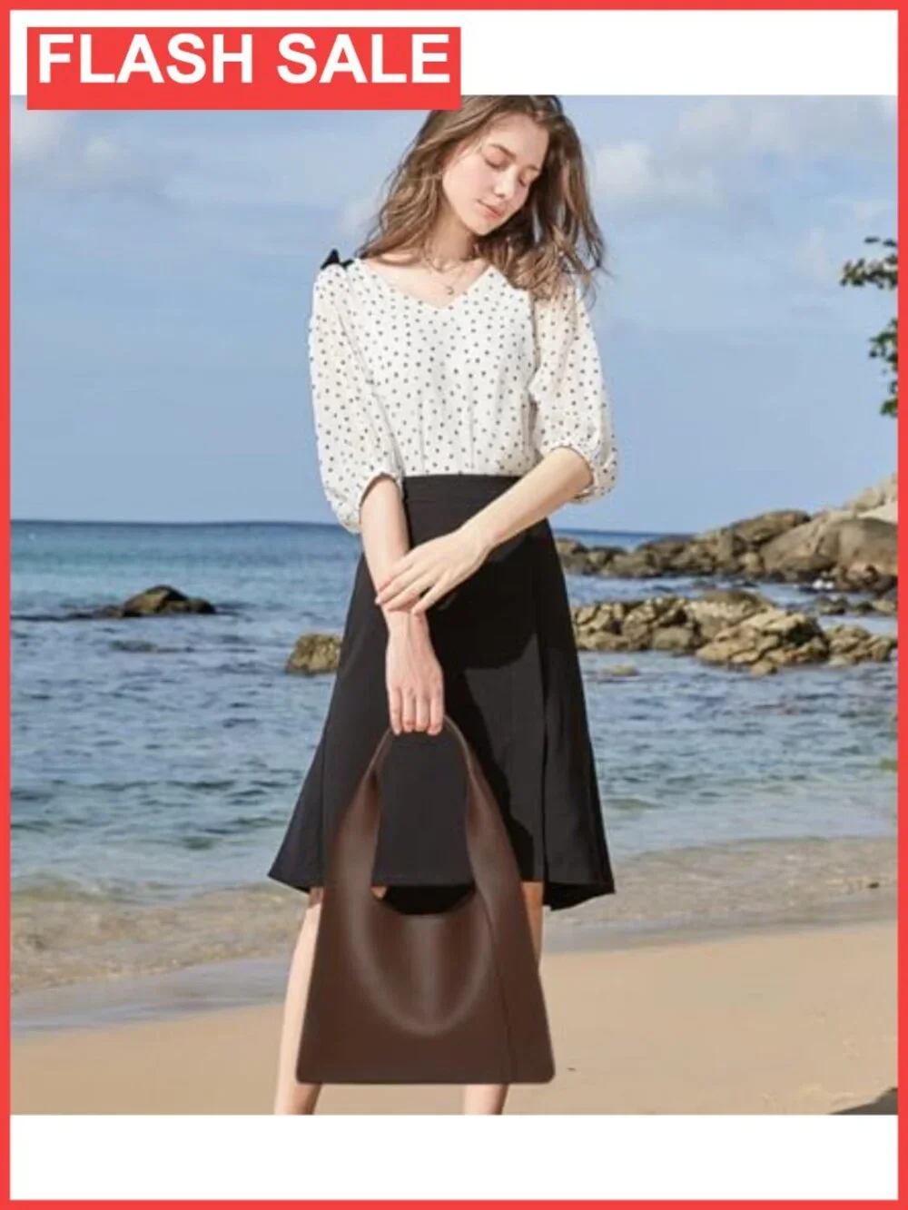 Slouchy Hobo Tote Bag Retro PU Leather Shoulder Handbag Large 2pc